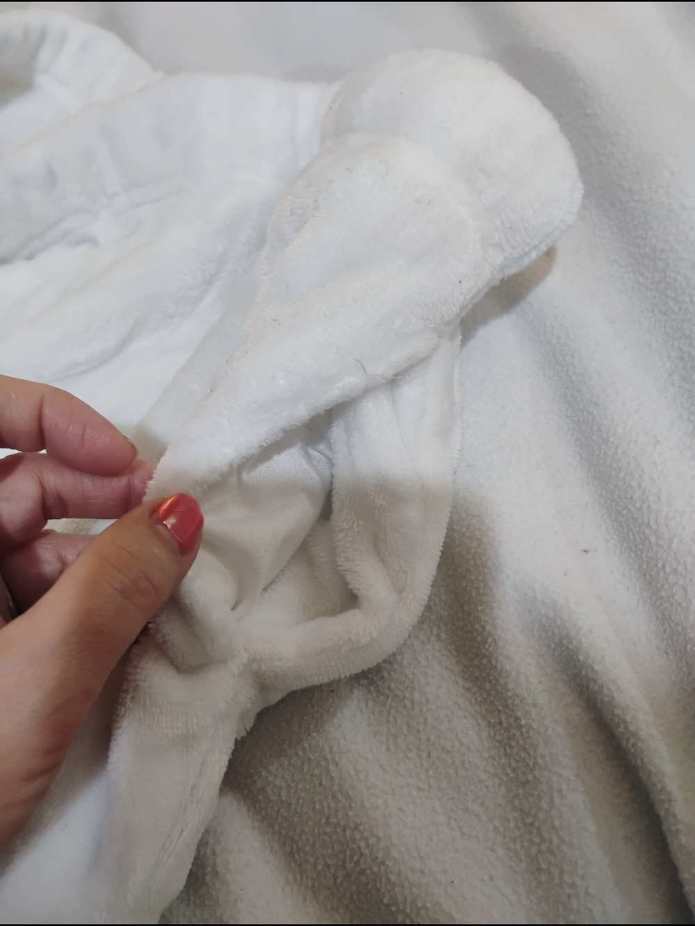 Cozy White Cable-Knit Thermal Pajama Bottoms - Picture 9 of 15